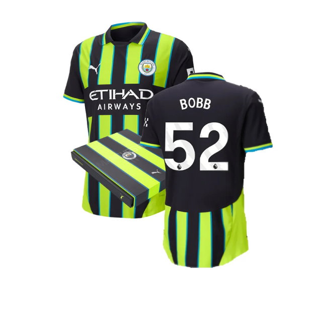 2024-2025 Man City Away Authentic Shirt w/packaging (Bobb 52)