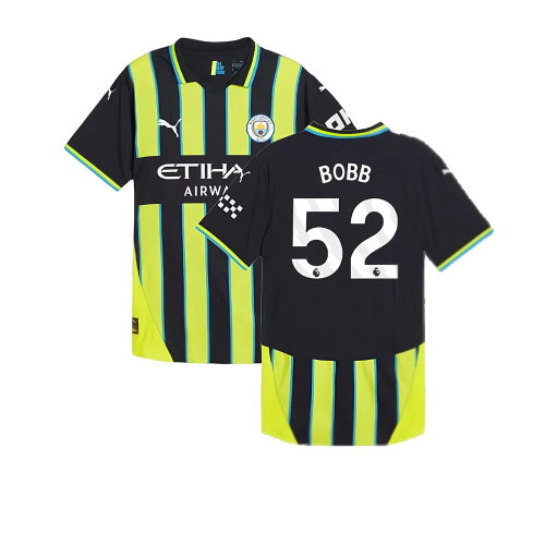 2024-2025 Man City Away Authentic Shirt (Bobb 52)