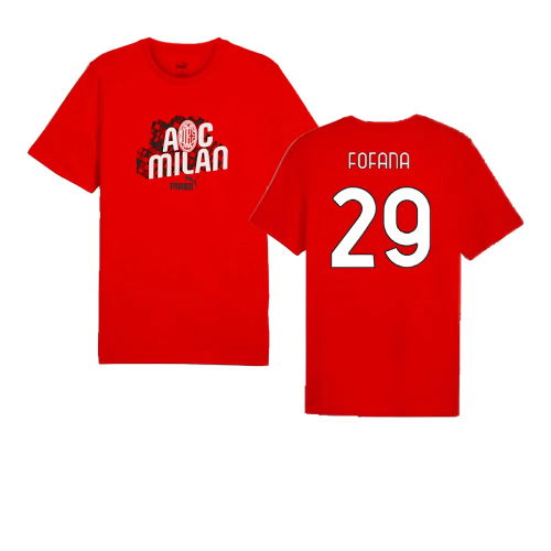 2024-2025 AC Milan ftblCulture Tee (Red) (Fofana 29)
