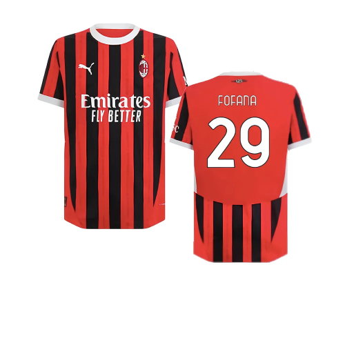 2024-2025 AC Milan Home Authentic Shirt (Fofana 29)