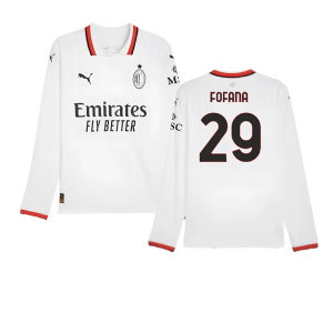 2024-2025 AC Milan Away Long Sleeve Shirt (Fofana 29)