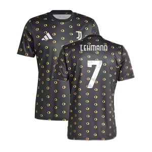 2024-2025 Juventus Pre-Match Shirt (Black) (Lehmann 7)