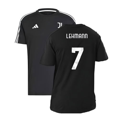 2024-2025 Juventus DNA Tee (Black) (Lehmann 7)  2024-2025 Juventus DNA Tee (Black) (Lehmann 7)