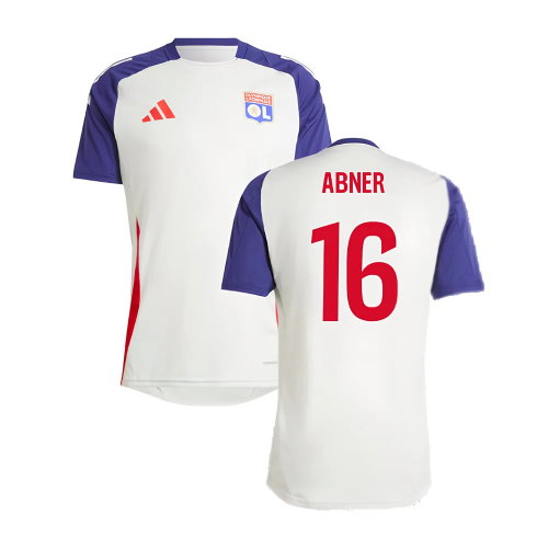 2024-2025 Olympique Lyon Training Jersey (White Tint) (Abner 16) 2024-2025 Olympique Lyon Training Jersey (White Tint) (Abner 16)