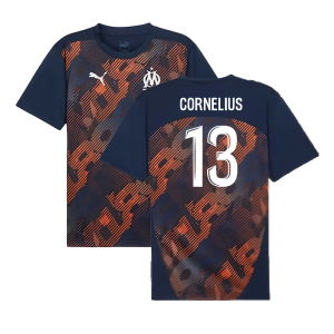 2024-2025 Marseille Pre-Match Shirt (Club Navy) (Cornelius 13)
