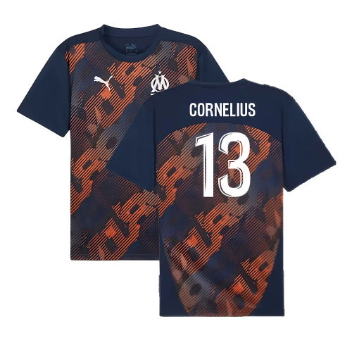 2024-2025 Marseille Pre-Match Shirt (Club Navy) (Cornelius 13)
