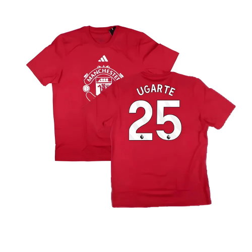 2024-2025 Man Utd DNA Graphic Tee (Red) (Ugarte 25)