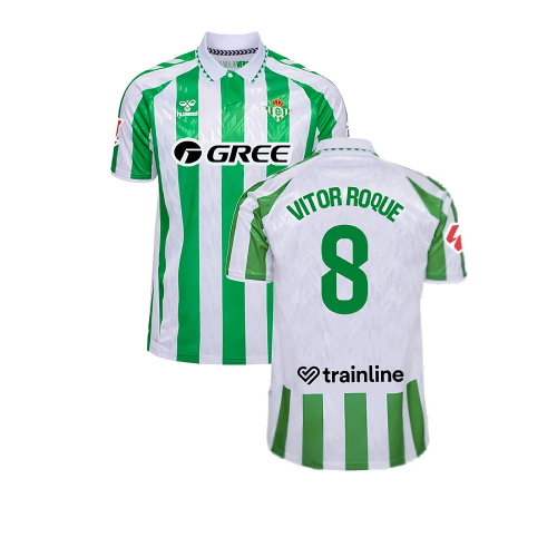 2024-2025 Real Betis Home Shirt (Kids) (Vitor Roque 8) 2024-2025 Real Betis Home Shirt (Kids) (Vitor Roque 8)