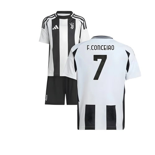 2024-2025 Juventus Home Mini Kit (F.Conceiao 7)