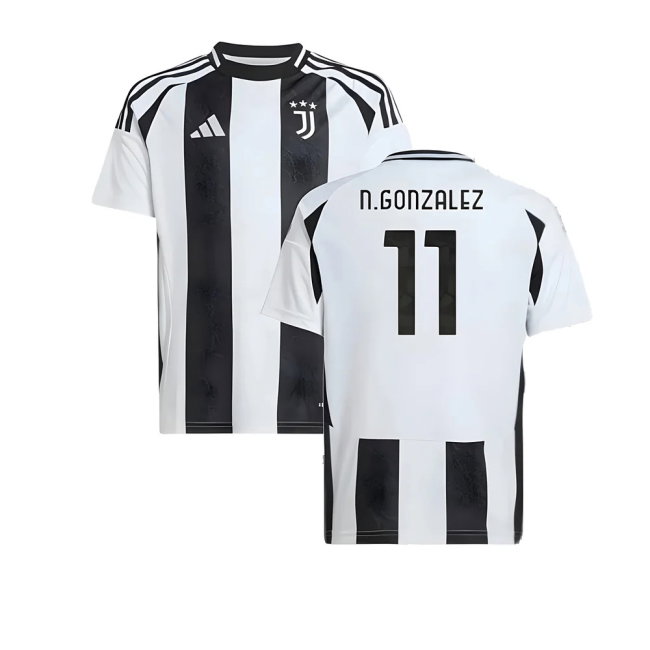 2024-2025 Juventus Home Shirt (Kids) (N.Gonzalez 11)