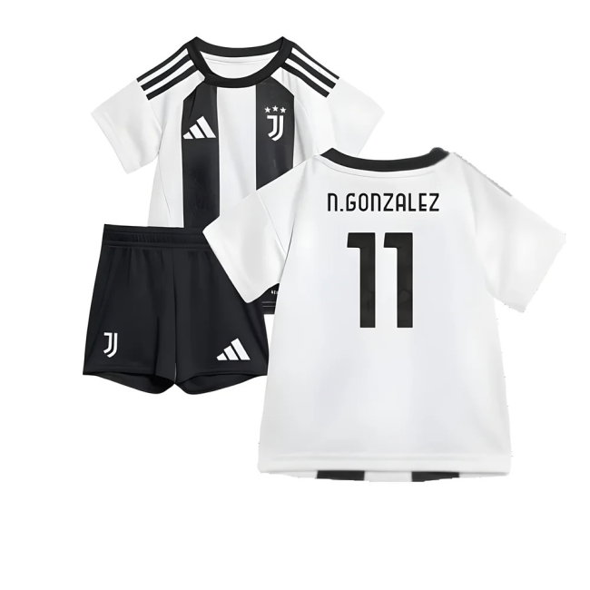 2024-2025 Juventus Home Baby Kit (N.Gonzalez 11)