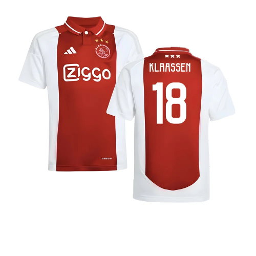 2024-2025 Ajax Home Shirt (Kids) (Klaassen 18) 2024-2025 Ajax Home Shirt (Kids) (Klaassen 18)