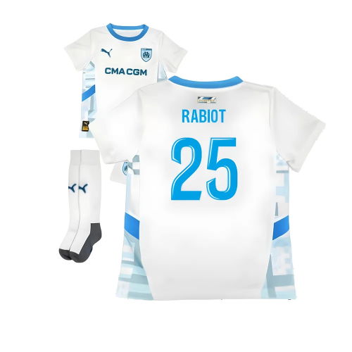 2024-2025 Marseille Home Mini Kit (Rabiot 25)