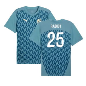 2024-2025 Marseille Pre-Match Shirt (Bold Blue) (Rabiot 25)