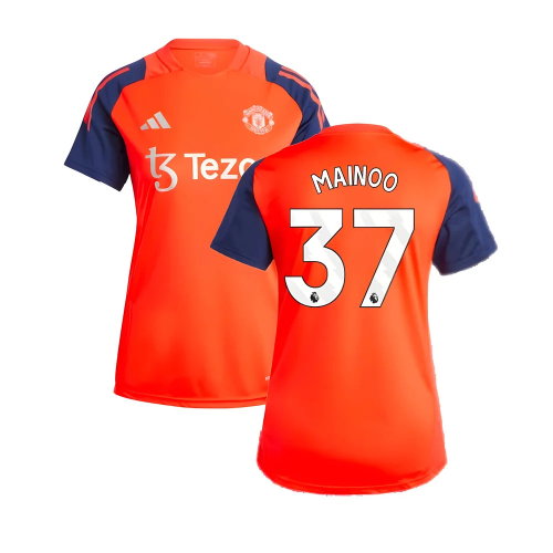 2024-2025 Man Utd Training Jersey (Red) - Womens (Mainoo 37)
