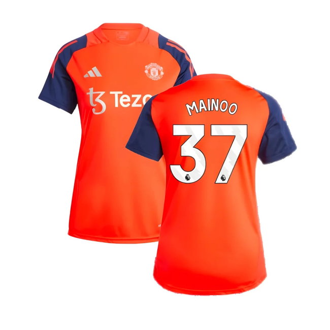 2024-2025 Man Utd Training Jersey (Red) - Womens (Mainoo 37)