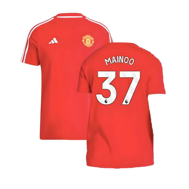 2024-2025 Man Utd DNA Tee (Red) (Mainoo 37)