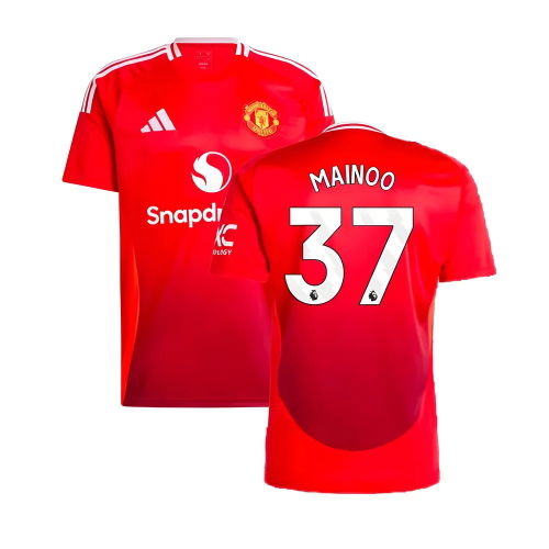 2024-2025 Man Utd Home Shirt (Mainoo 37)