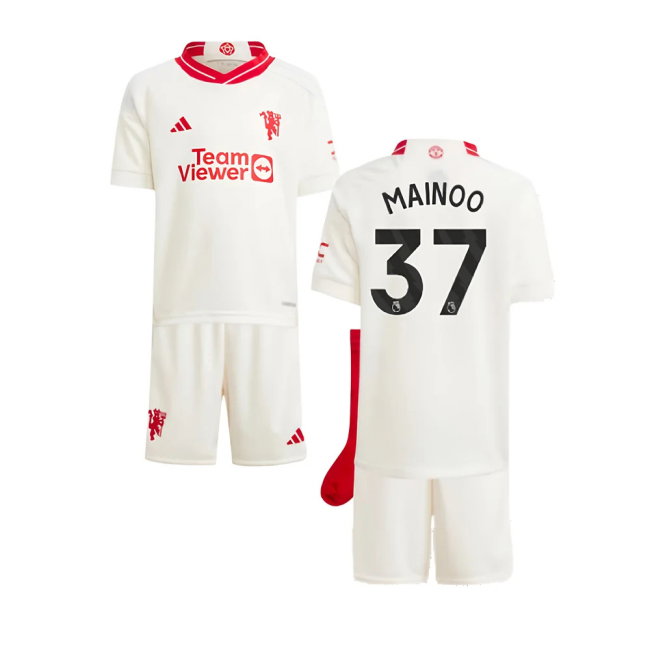 2023-2024 Man Utd Third Mini Kit (Mainoo 37)