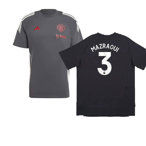 2024-2025 Man Utd EU Training Tee (Carbon) (Mazraoui 3)