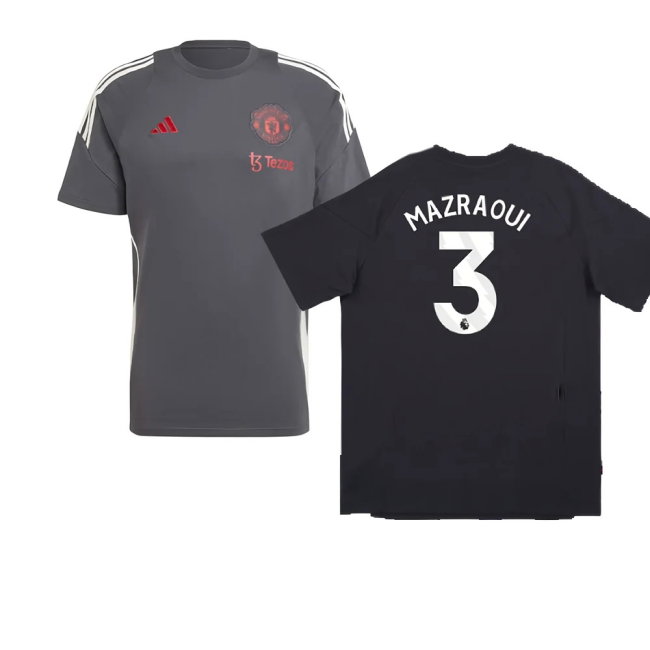 2024-2025 Man Utd EU Training Tee (Carbon) (Mazraoui 3)