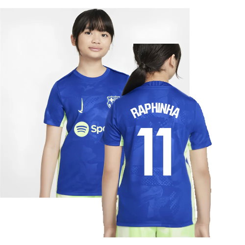 2024-2025 Barcelona Third Pre-Match Shirt (Royal) - Kids (Raphinha 11) 2024-2025 Barcelona Third Pre-Match Shirt (Royal) - Kids (Raphinha 11)