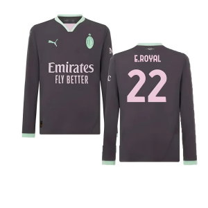 2024-2025 AC Milan Third Long Sleeve Shirt (E.Royal 22)