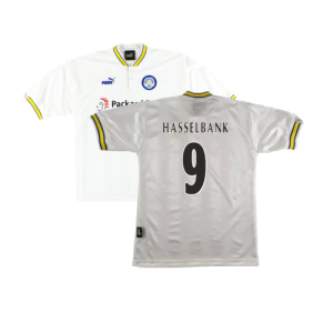 Leeds United 1996-98 Home Shirt (L) (Mint) (Hasselbank 9)