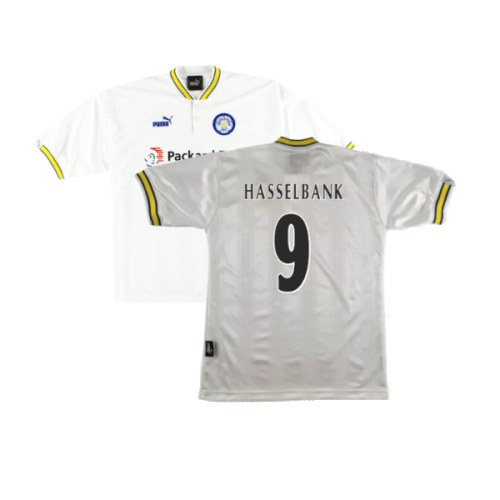 Leeds United 1996-98 Home Shirt (L) (Mint) (Hasselbank 9)