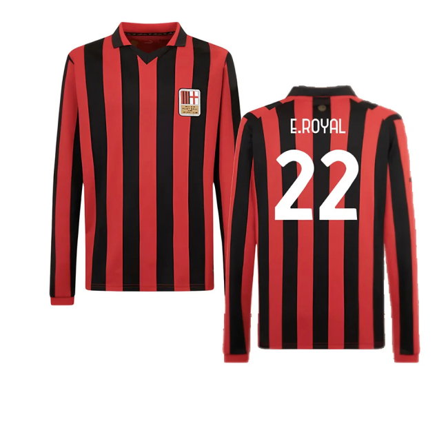 AC Milan 125th Authentic Shirt LS (Black-Red) (E.Royal 22)