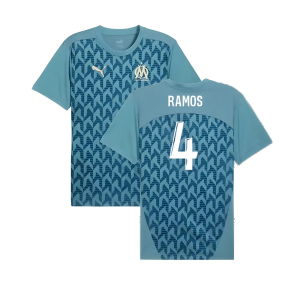 2024-2025 Marseille Pre-Match Shirt (Bold Blue) (Ramos 4)