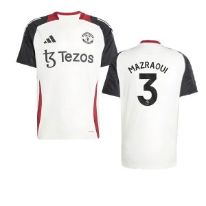 2024-2025 Man Utd Training Jersey (Off White) (Mazraoui 3)