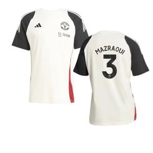 2024-2025 Man Utd Training Tee (Off White) (Mazraoui 3)