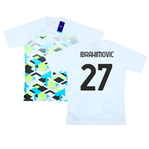 2024-2025 Lazio Pre-Match Jersey (White) (Ibrahimovic 27)