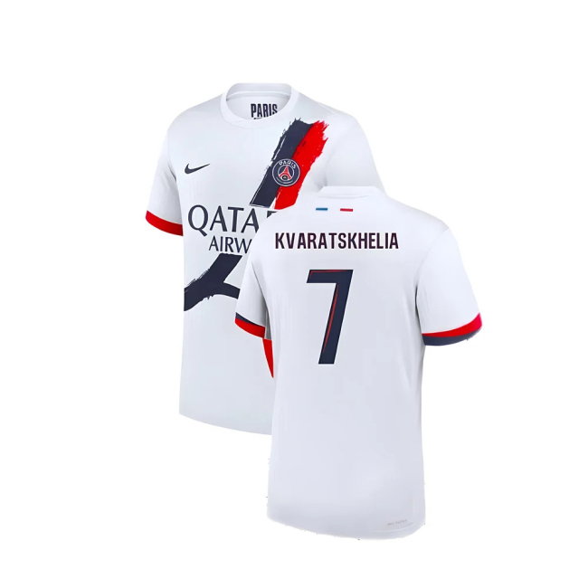 2024-2025 PSG Away Authentic Dri-ADV Shirt (Kvaratskhelia 7)
