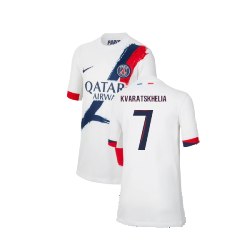 2024-2025 PSG Away Shirt (Kids) (Kvaratskhelia 7)