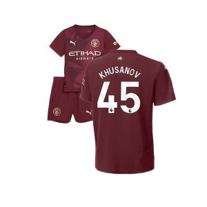2024-2025 Man City Third Mini Kit (Khusanov 45)