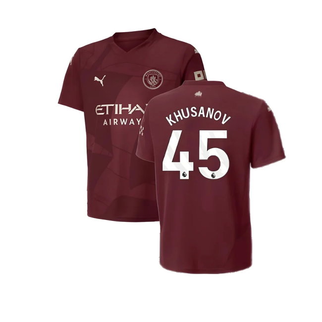2024-2025 Man City Third Shirt (Kids) (Khusanov 45)