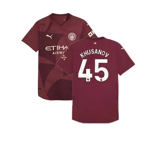 2024-2025 Man City Third Authentic Shirt (Khusanov 45)