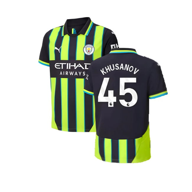 2024-2025 Man City Away Shirt (Kids) (Khusanov 45)