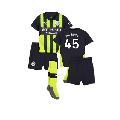2024-2025 Man City Away Mini Kit (Khusanov 45)