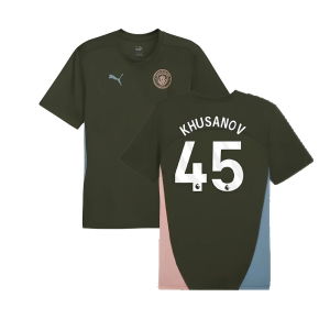 2024-2025 Man City Training Shirt (Myrtle) (Khusanov 45)