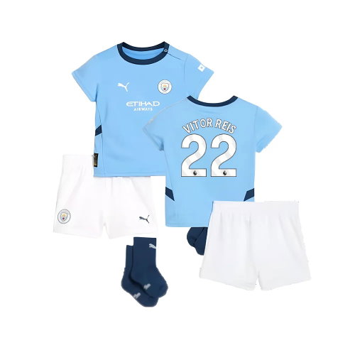 2024-2025 Man City Home Baby Kit (Vitor Reis 22)