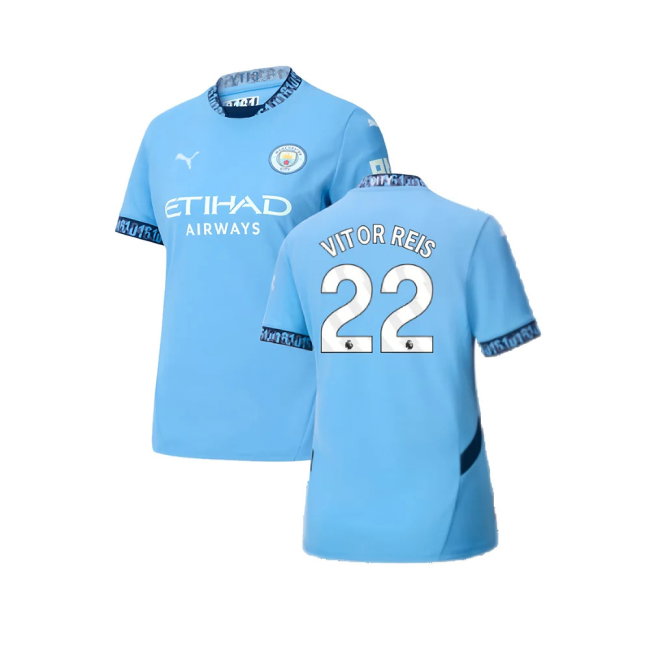 2024-2025 Man City Home Shirt (Womens) (Vitor Reis 22)
