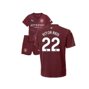 2024-2025 Man City Third Mini Kit (Vitor Reis 22)
