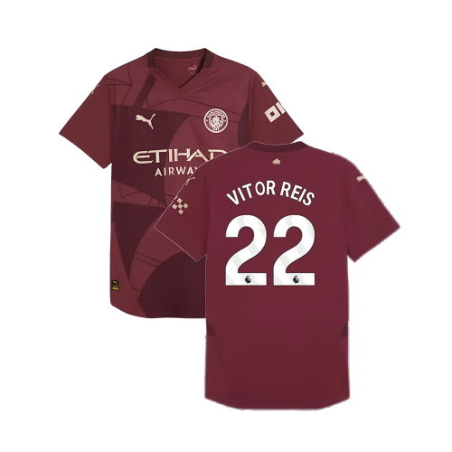 2024-2025 Man City Third Authentic Shirt (Vitor Reis 22)