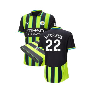 2024-2025 Man City Away Authentic Shirt w/packaging (Vitor Reis 22)