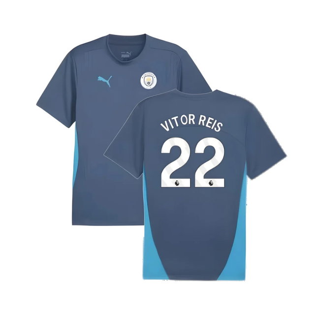 2024-2025 Man City Training Shirt (Inky Blue) (Vitor Reis 22)
