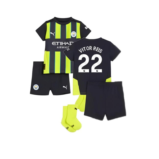 2024-2025 Man City Away Baby Kit (Vitor Reis 22)