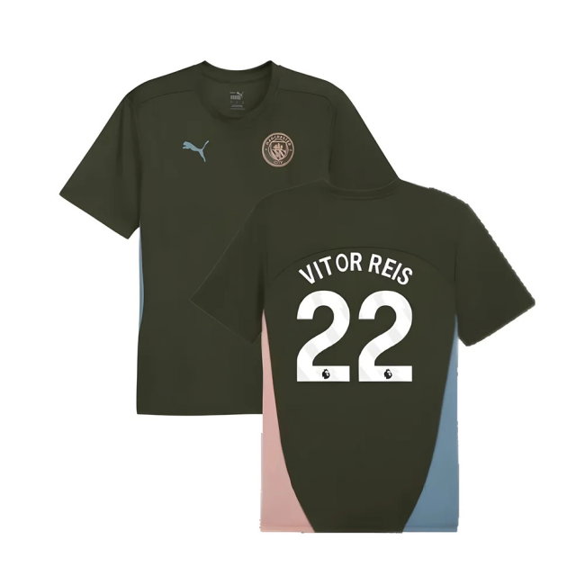 2024-2025 Man City Training Shirt (Myrtle) (Vitor Reis 22)